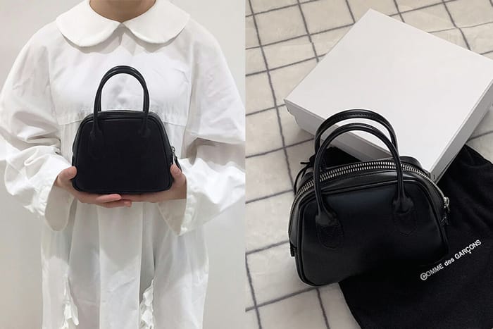 除了牛皮紙袋，日韓女生更愛 Comme Des Garcons 極簡小黑包！