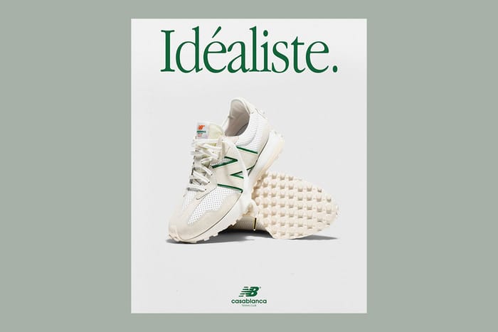 Casablanca x New Balance 327 強勢回歸：網球場風格的復古配色太吸引！
