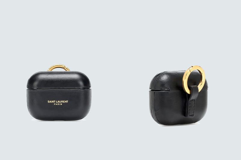 Saint Laurent AirPods Case 質感皮革燙金，把經典變成時髦小配件