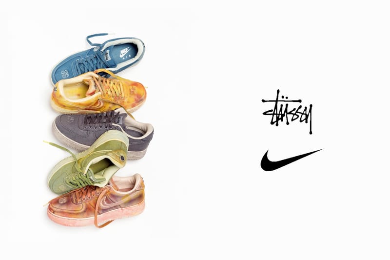 Stussy x Nike 新限量Air Force 1，每一雙手工染色，完全獨一無二