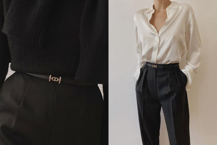 拋開老派的 H 皮帶：Hermès 這一款低調時髦，還可以兩面繫！
