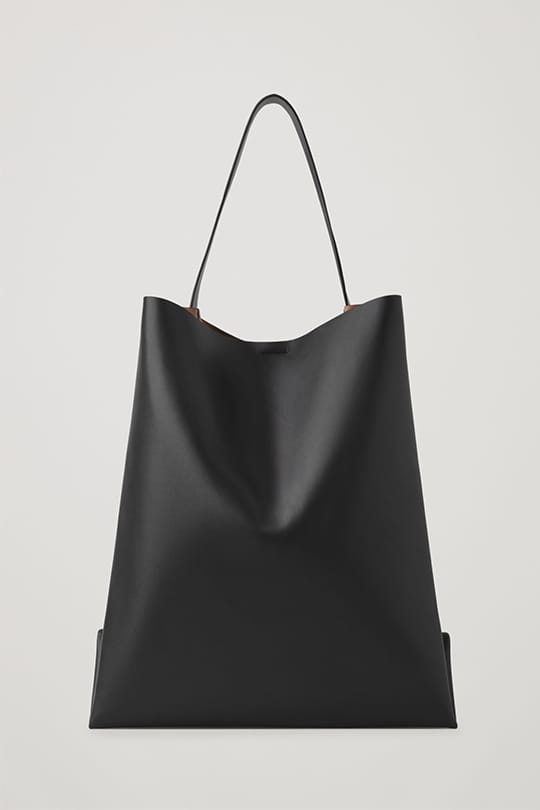 Cos leather sale tote bag