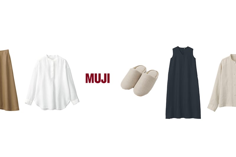 Muji linen dress store 2019