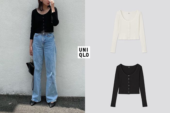 UNIQLO 黑馬單品：超顯瘦羅紋短版衫，被列入秋清單 No.1！