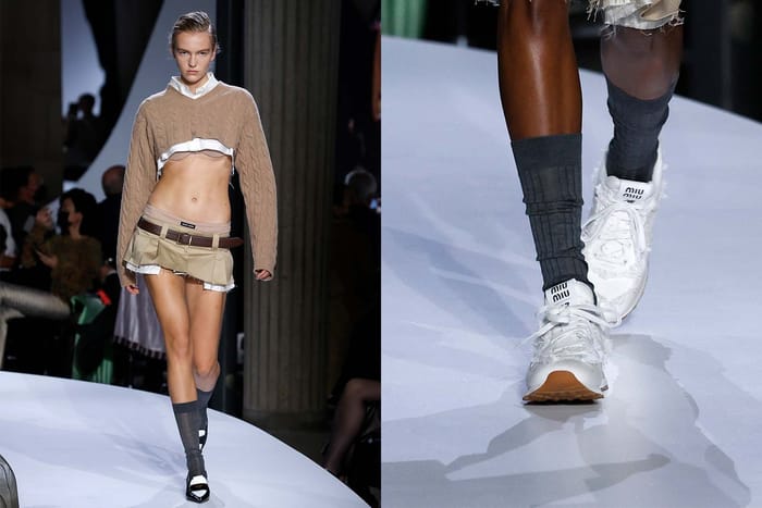 PFW：Miu Miu 帶著千禧年代的低腰褲，還有與 New Balance 的驚喜聯乘回來了！
