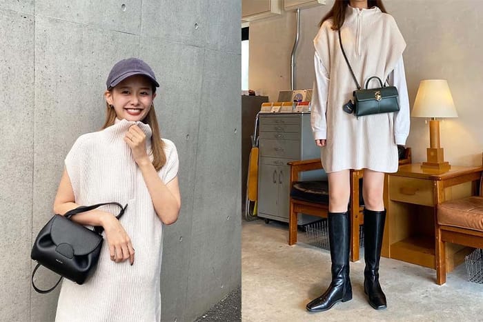 流露時尚的慵懶感：H&M 這款米白高領針織連身裙已被日本女生買光！