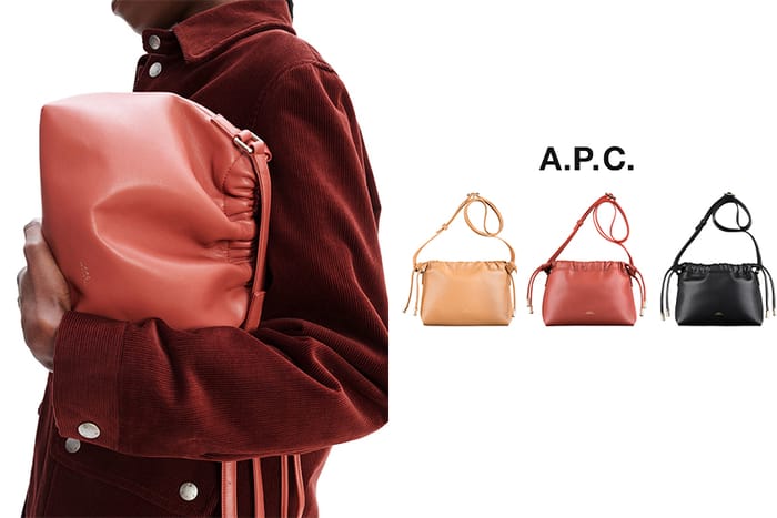 A.P.C 全新 Ninon 手袋不但以經典百搭的外型獲得注目，更因這個環保特點而份外吸引！
