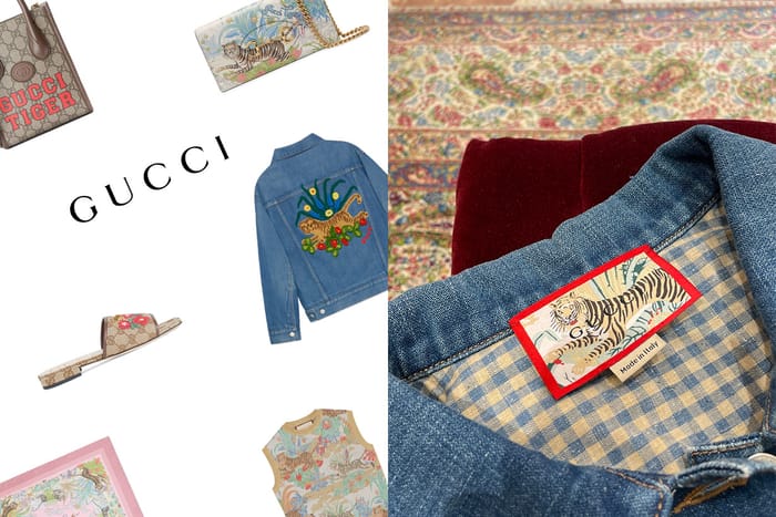 都為了老虎年：Gucci 換上限定版衣標，還有可愛的特別版禮盒、紙袋！
