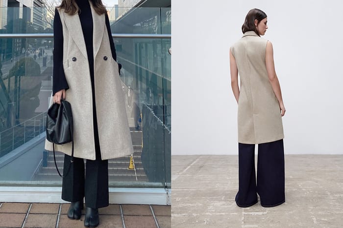 上班族＋1：ZARA 雙排扣西裝背心，超熱賣售罄再補貨！