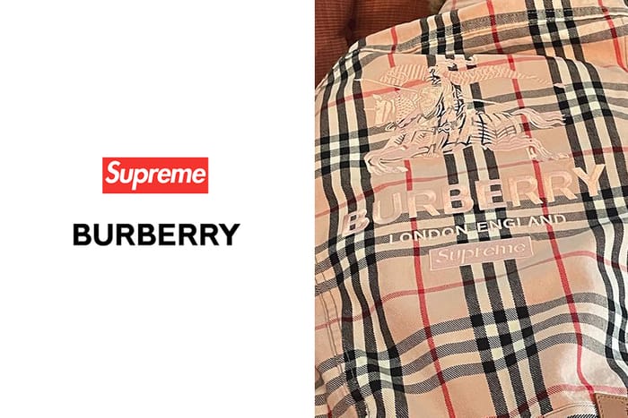 下一波熱門單品：被討論已久的 Supreme x Burberry 2022 春夏聯名終於曝光！