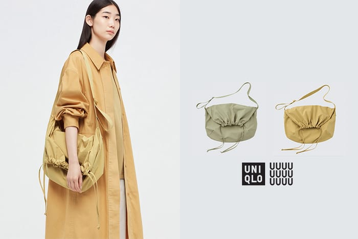 掀起搶購熱潮：時髦男女都鎖定 Uniqlo U 這款慵懶鬆垮的大容量抽繩肩背包！
