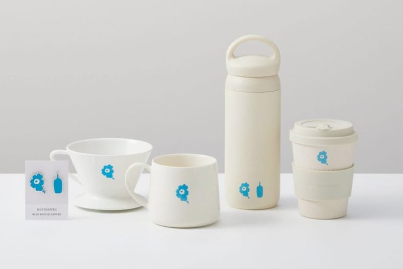 Blue Bottle Coffee x Marimekko 聯名：小花+ 藍瓶，馬克杯、托