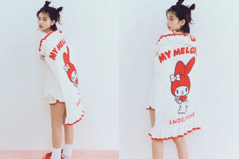 SNIDEL HOME x MY MELODY 首個夢幻聯乘登場：毛巾髮帶、髮夾、毛毛拖鞋