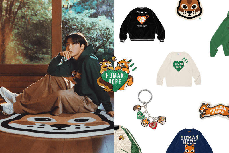 松鼠厚比實在太可愛！Human Made 和J-Hope 聯名準備開賣，全系列單品