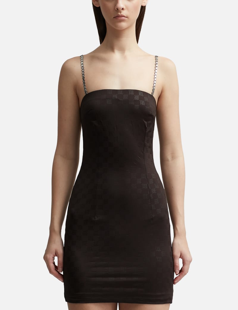Misbhv - MONOGRAM SPAGHETTI MINI DRESS | HBX - Globally