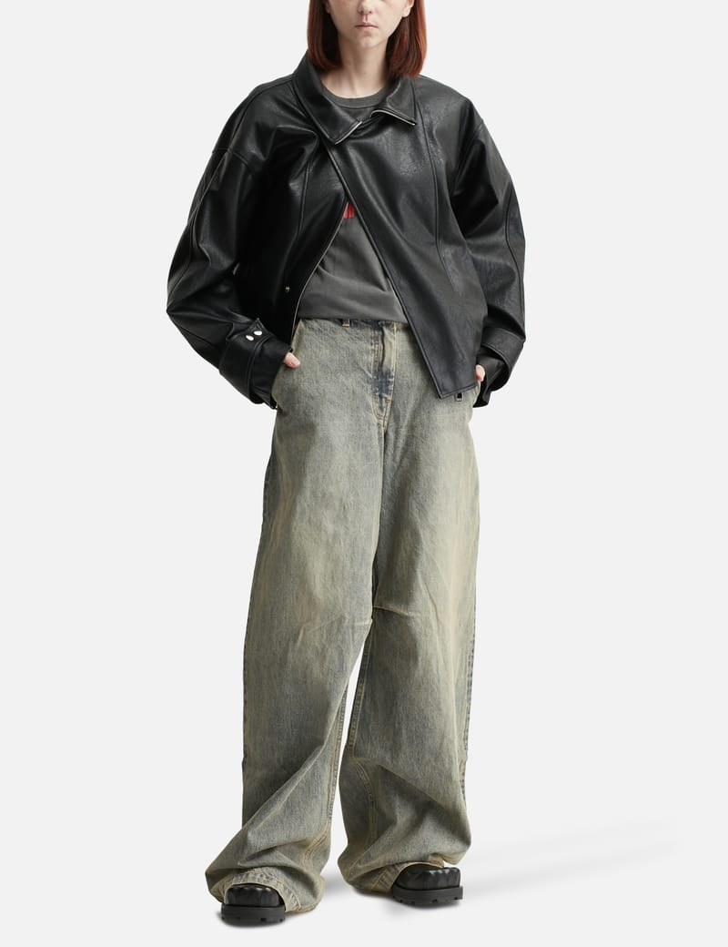 DEINET YEONJUN GGUM X DEINET Denim Jeans - Light straight-leg