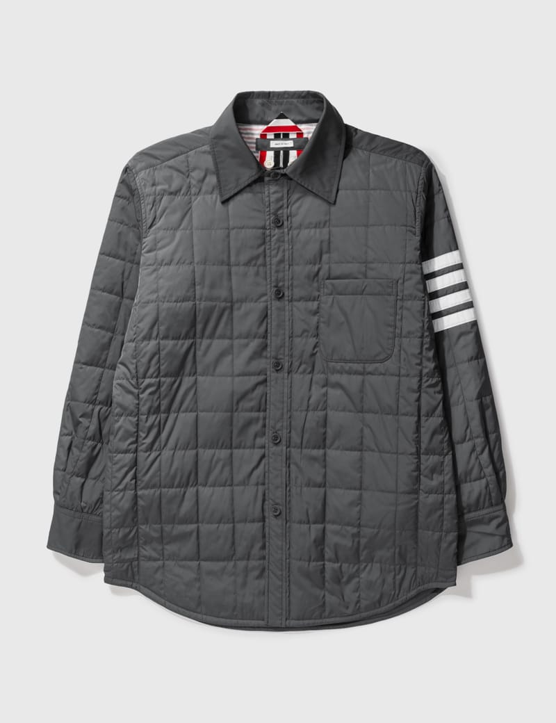 Thom Browne - Poly-Twill 4-Bar Down Shirt Jacket | HBX - Globally