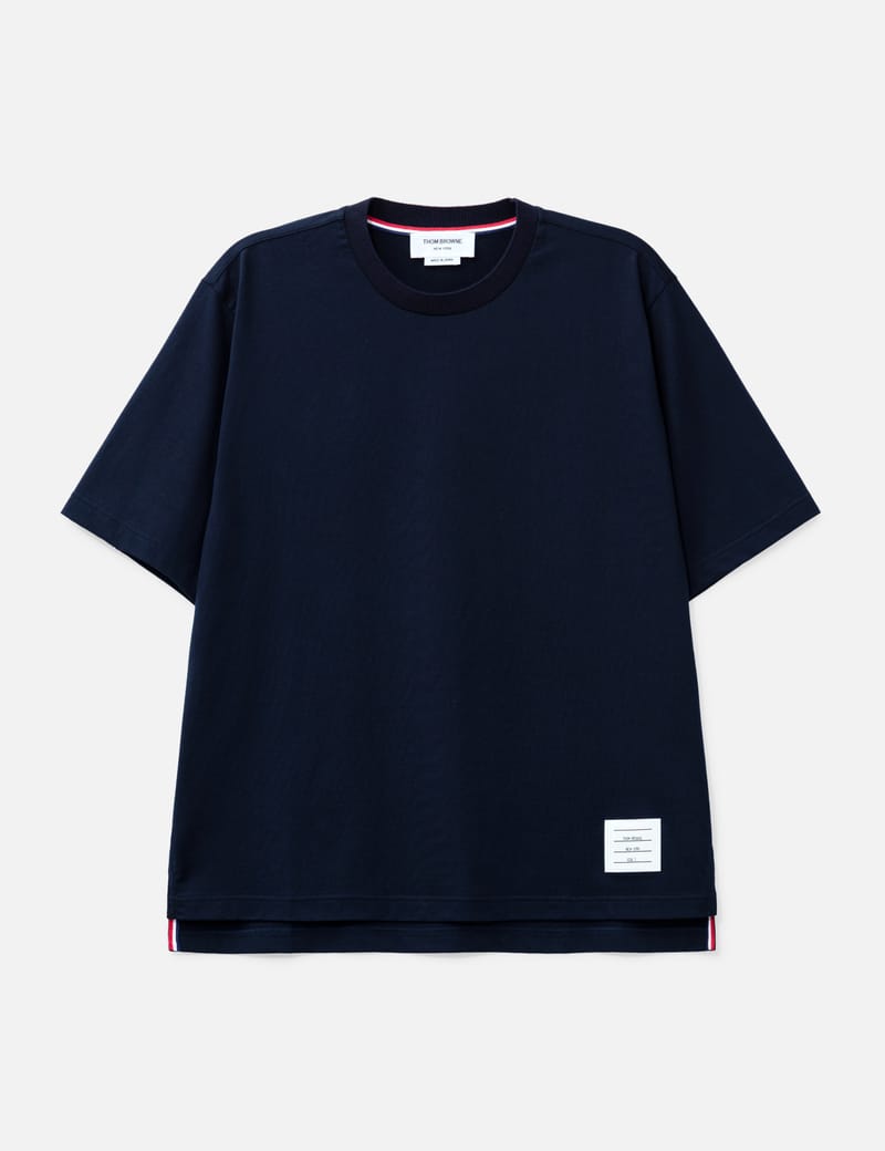 Tシャツ・カットソー Thom Browne Stripes T-Shirt Thom Browne - Center Back Stripe Piqué T-shirt | HBX