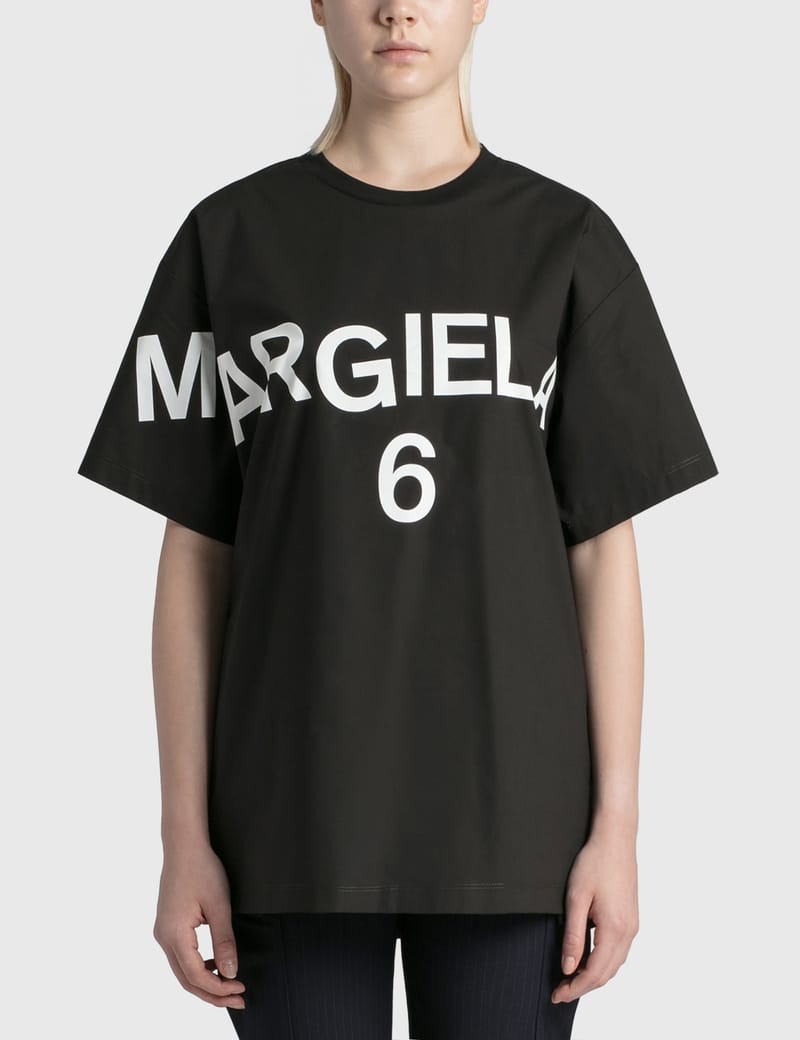 MM6 Maison Margiela - コットンポプリン ロゴTシャツ | HBX - ハイプ ...