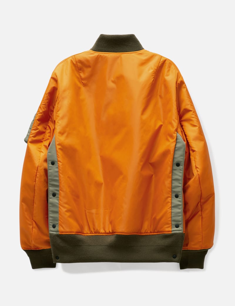 Sacai - Nylon Twill Workwear Bomber Jacket | HBX - Globally 