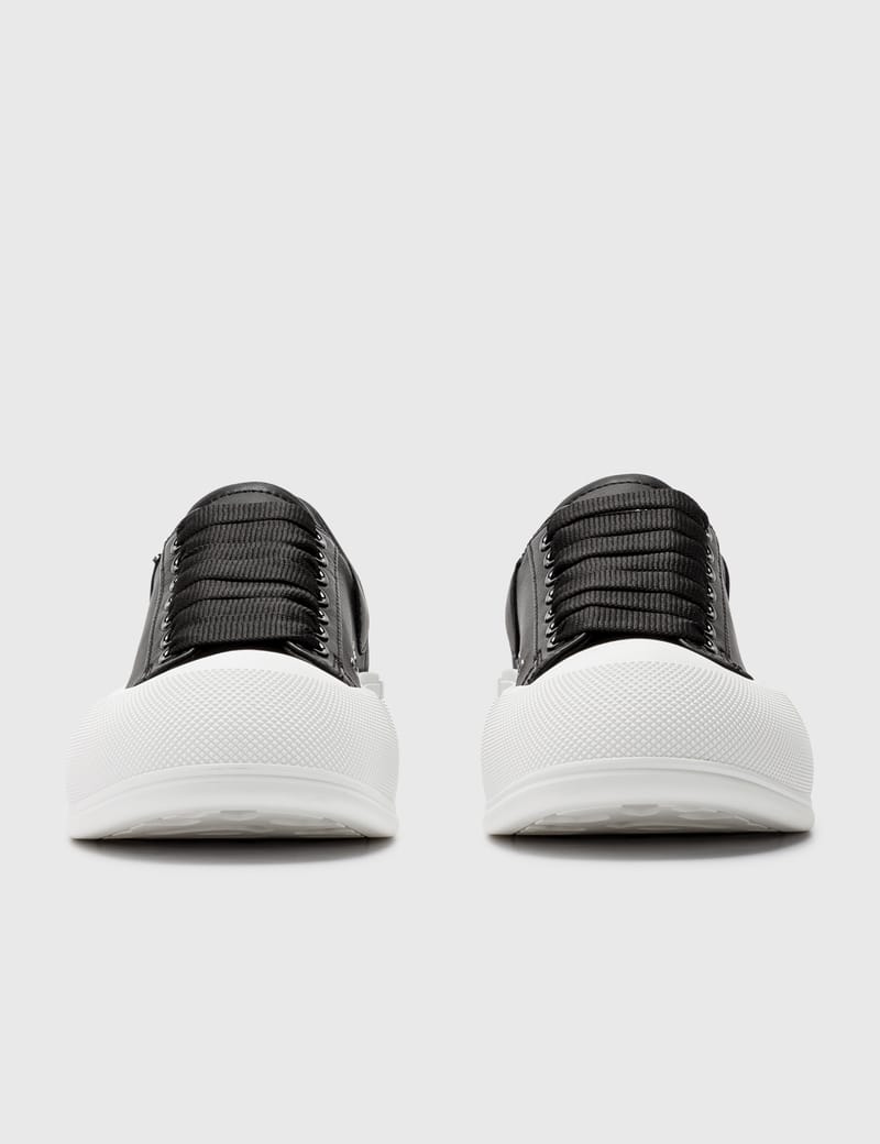 Alexander McQueen - Deck Lace Up Plimsoll Sneakers | HBX