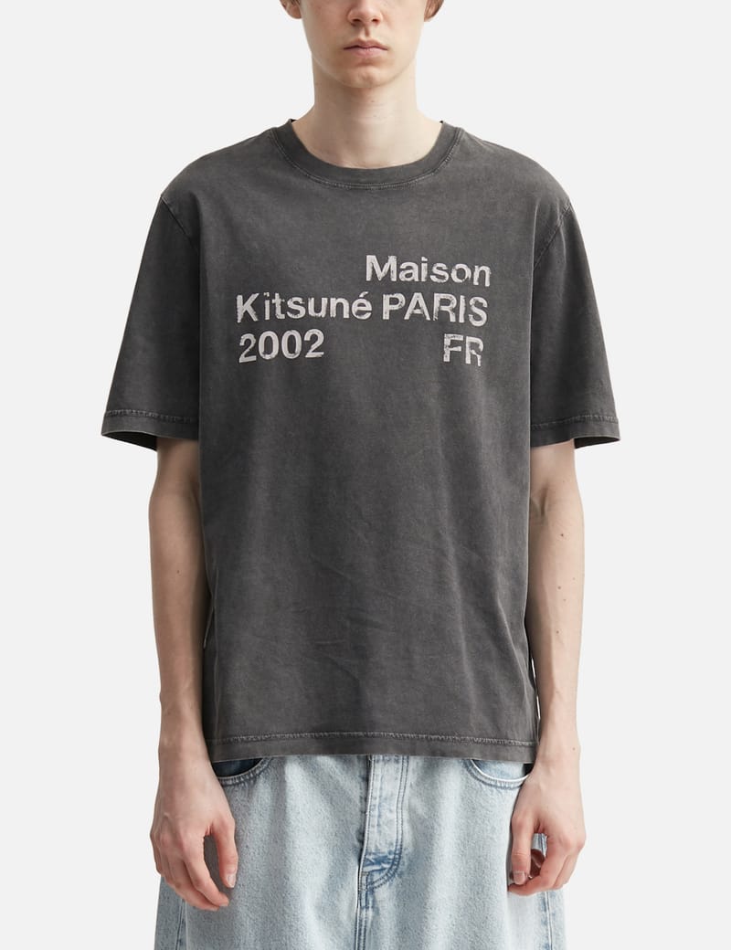 MAISON KITSUNE PARIS  Tシャツ MAISON KITSUNE 2002 FADED COMFORT TEE-SHIRT | Maison Kitsuné