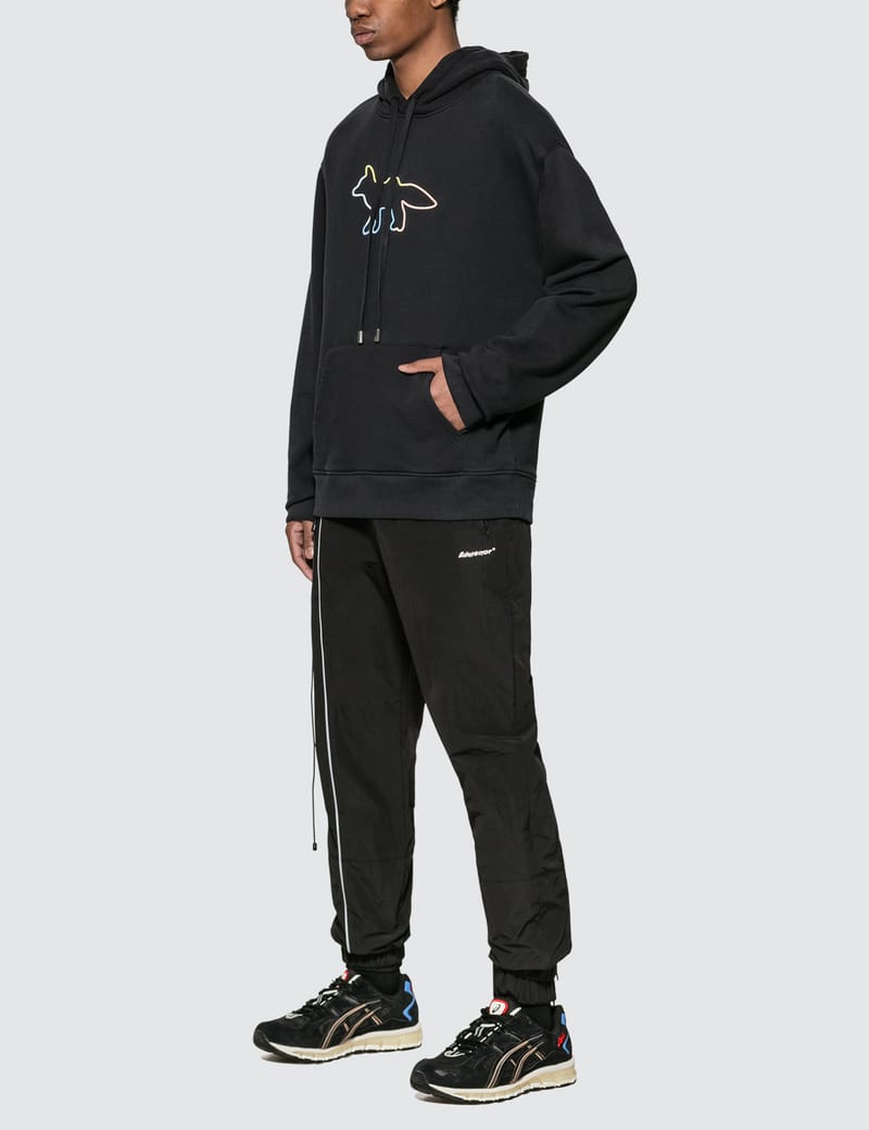 Maison Kitsun Rainbow Profile Fox Embroidery Hoodie HBX