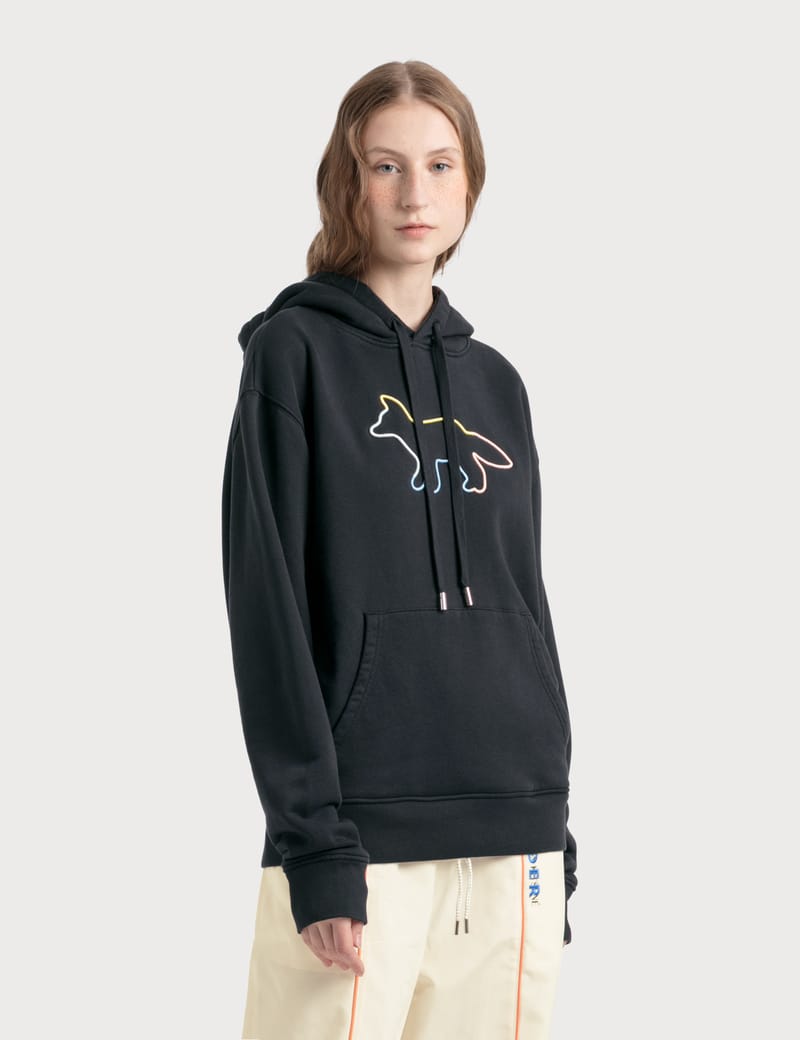 Hoodie rainbow profile fox embroidery new arrivals