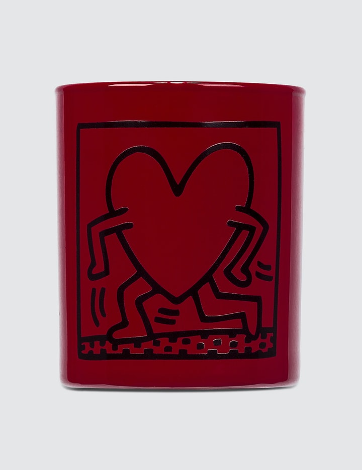 Ligne Blanche Keith Haring "red Running Heart" Perfumed Candle HBX