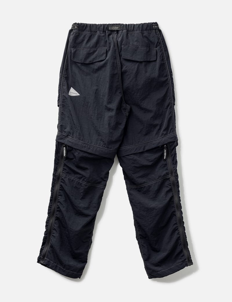 and wander - NY Taffeta Hiker Two-Way Pants | HBX