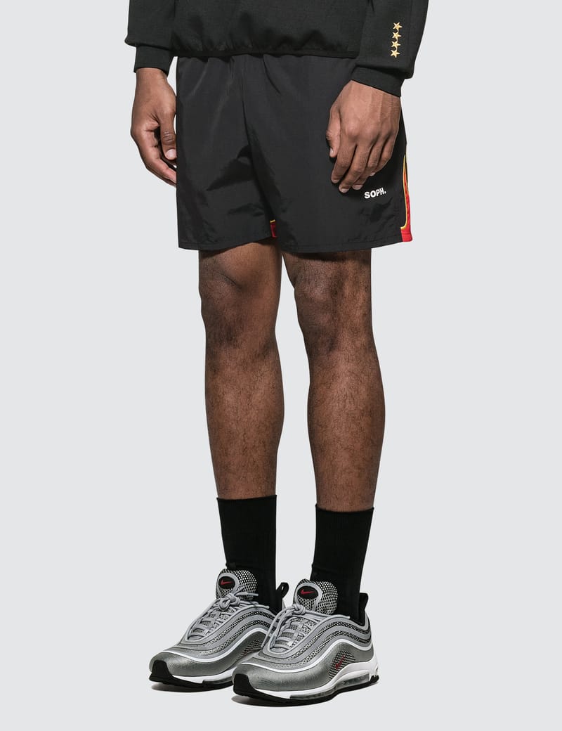 F.C. Real Bristol - Fire Flame Shorts | HBX - Globally Curated