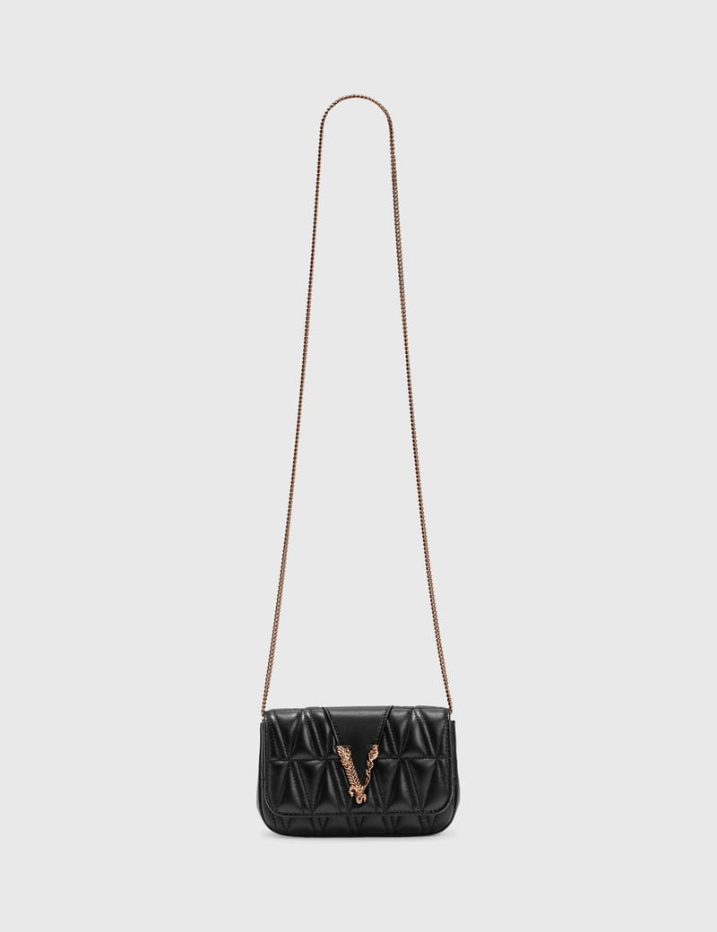 Versace virtus discount quilted evening bag