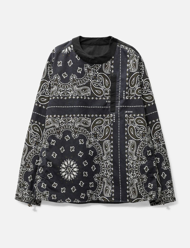 Sacai - Bandana Print Reversible Pullover | HBX - Globally Curated