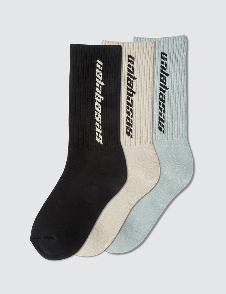 Yeezy Season 6 Calabasas 3 Pack Socks HBX HYPEBEAST 為您搜羅全球潮流時尚品牌