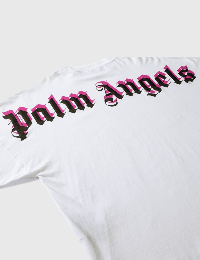 Palm Angels - Doubled Logo Oversized Long Sleeve T-shirt Palm Angels - Doubled Logo Oversized Long Sleeve T-shirt