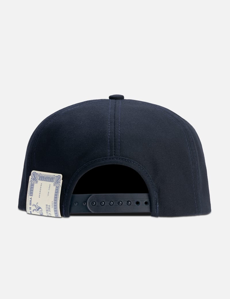 THE H.W.DOG&CO. Trucker Cap - Navy 6-panel cap with flat brim
