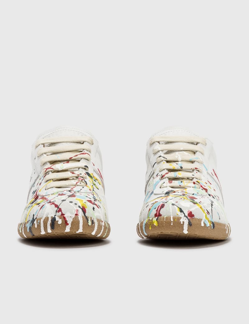 ★関税込★Maison Margiela★(W) Replica Paint Drop Sneakers★ REPLICA PAINT DROP SNEAKER - BLACK – lapstoneandhammer.com