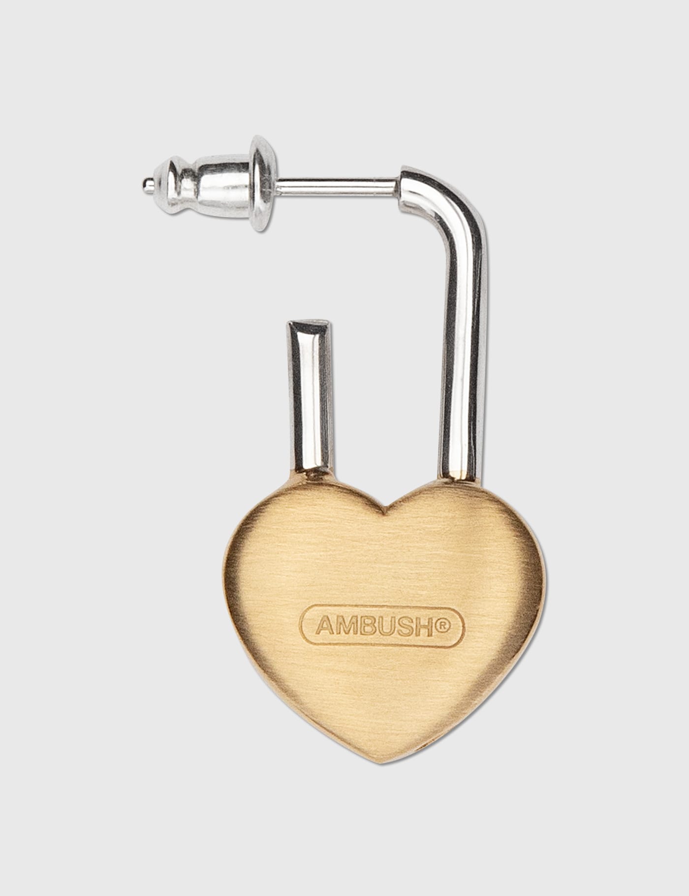 AMBUSH® - Small Heart Padlock Earring | HBX - Globally Curated 