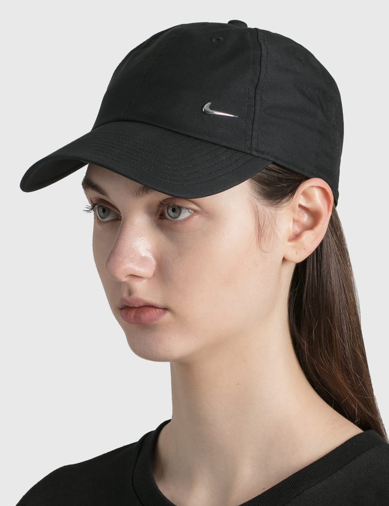 Metal swoosh clearance cap