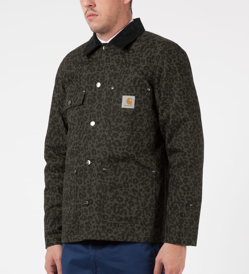 Carhartt Work In Progress - Panther Print/Cypress Chore Coat | HBX