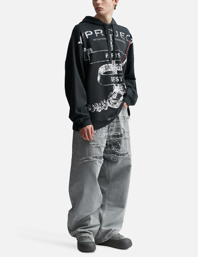 トップス Y PROJECT 'Evergreen Paris Best Pinched' Y/PROJECT - EVERGREEN PARIS' BEST PINCHED HOODIE | HBX