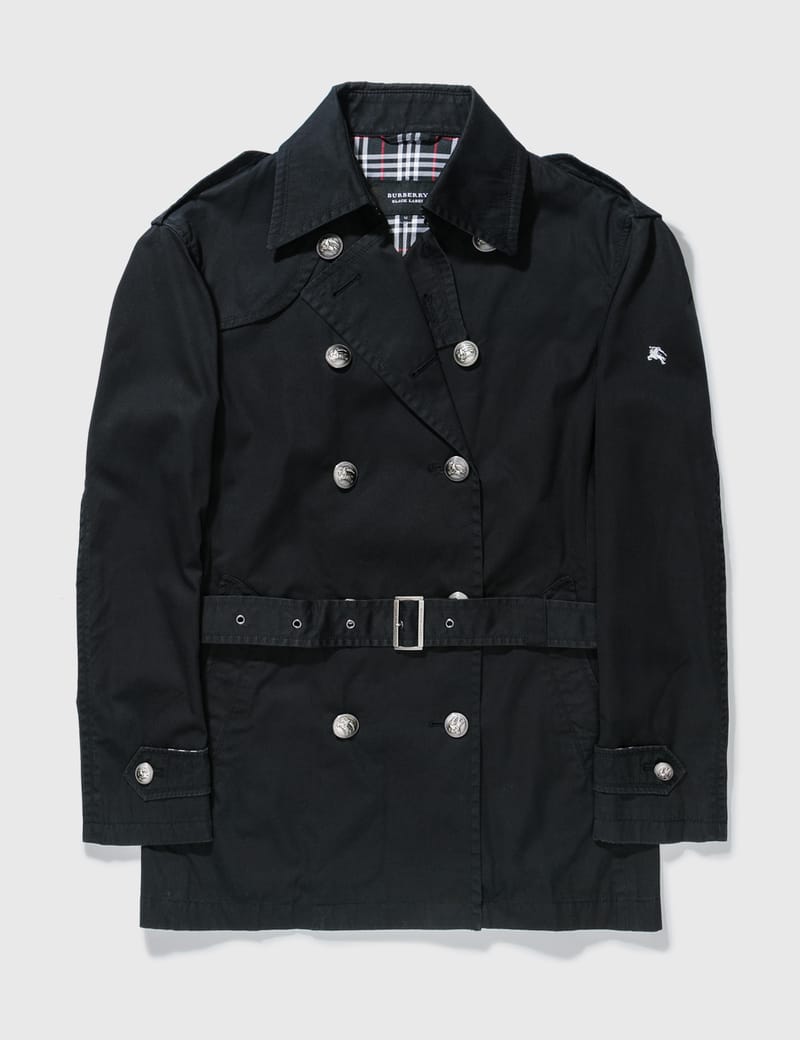 Black burberry outlet coat