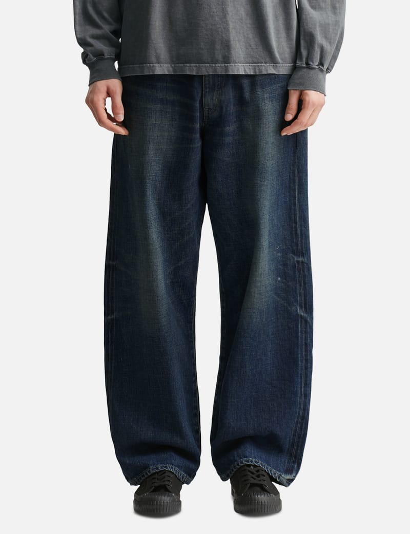 NEIGHBORHOOD - Washed Denim DP Wide Pants | HBX - Globally
