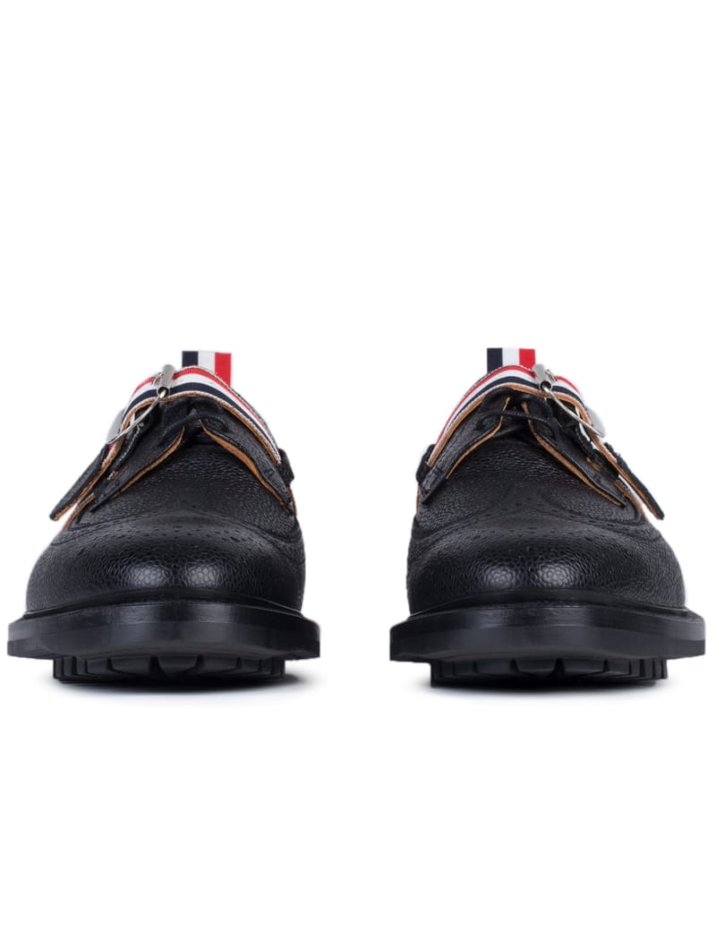 Thom Browne - Pebble Grain Leather Classic Longwing Shoes With