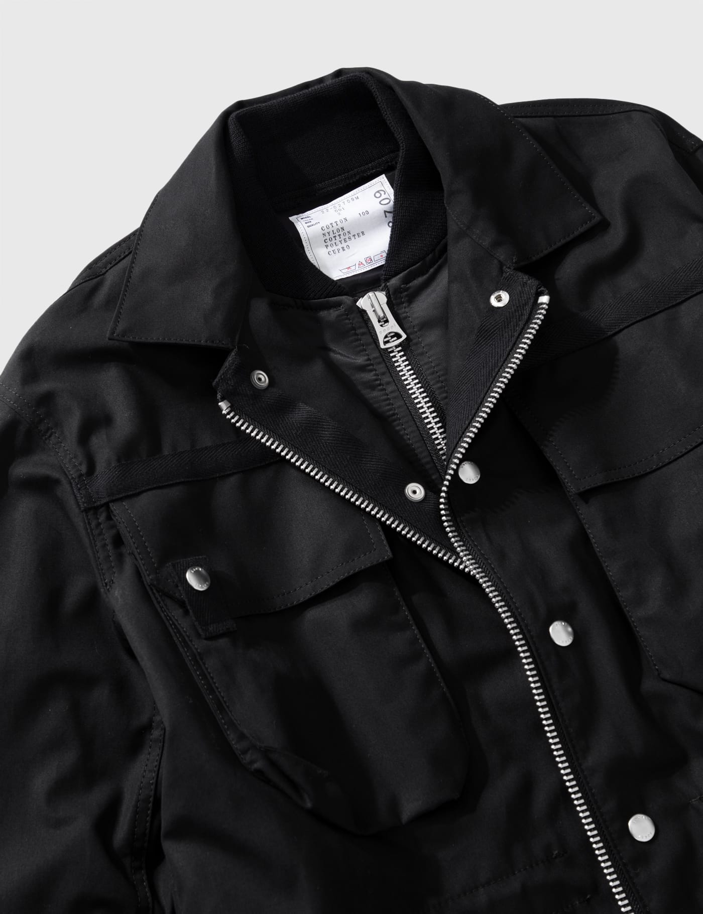 Sacai - Nylon Twill Mix Blouson-Work Jacket | HBX - Globally Curated  Fashion and Lifestyle by Hypebeast