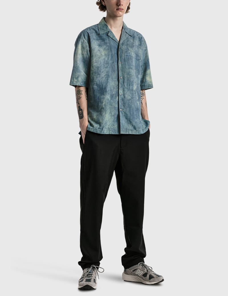 NULABEL CM1Y0K42 - Garment Dyed Open Collar Shirt | HBX - Globally