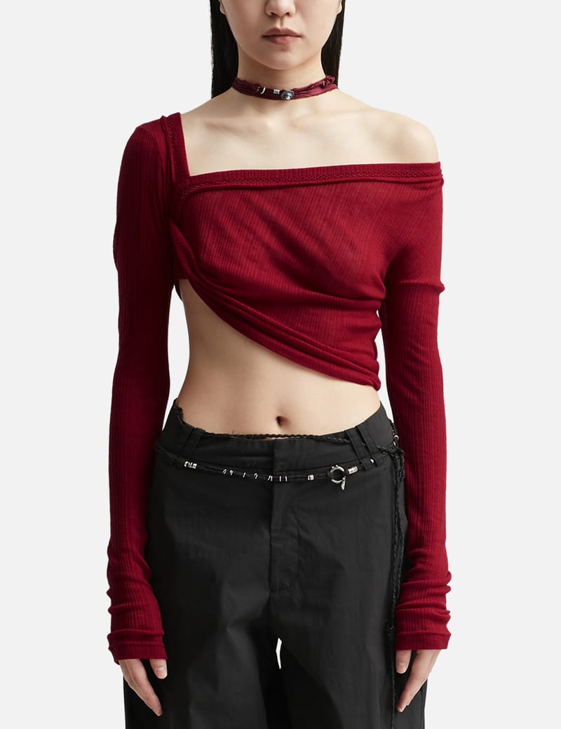 Hyein Seo - TWISTED LONG SLEEVE TOP | HBX - Globally Curated