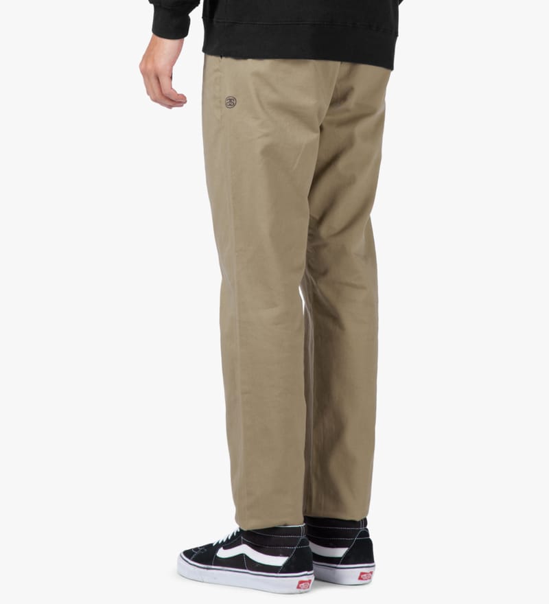 Stüssy - Khaki Washed Chino Pants III | HBX