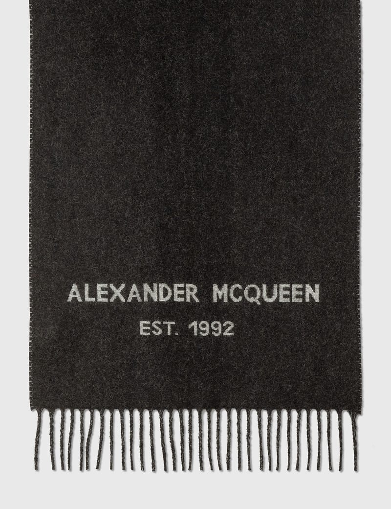 Alexander McQueen - Oversize McQueen Graffiti Scarf | HBX