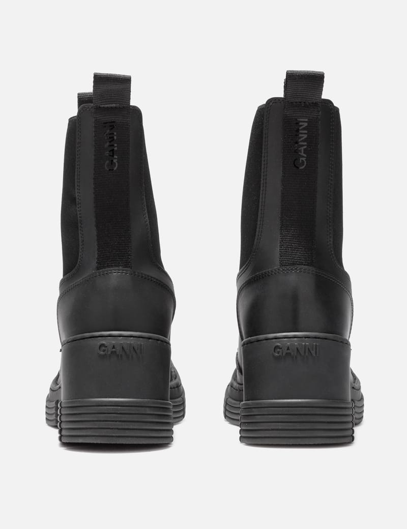 Ganni - ラバー ヒール シティブーツ | HBX - ハイプビースト